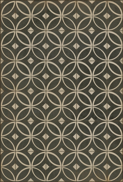 Vintage Vinyl Rug - Pattern 70 - Marry the Night