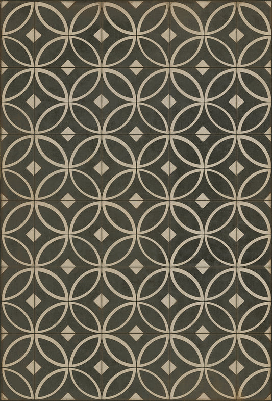 Vintage Vinyl Rug - Pattern 70 - Marry the Night