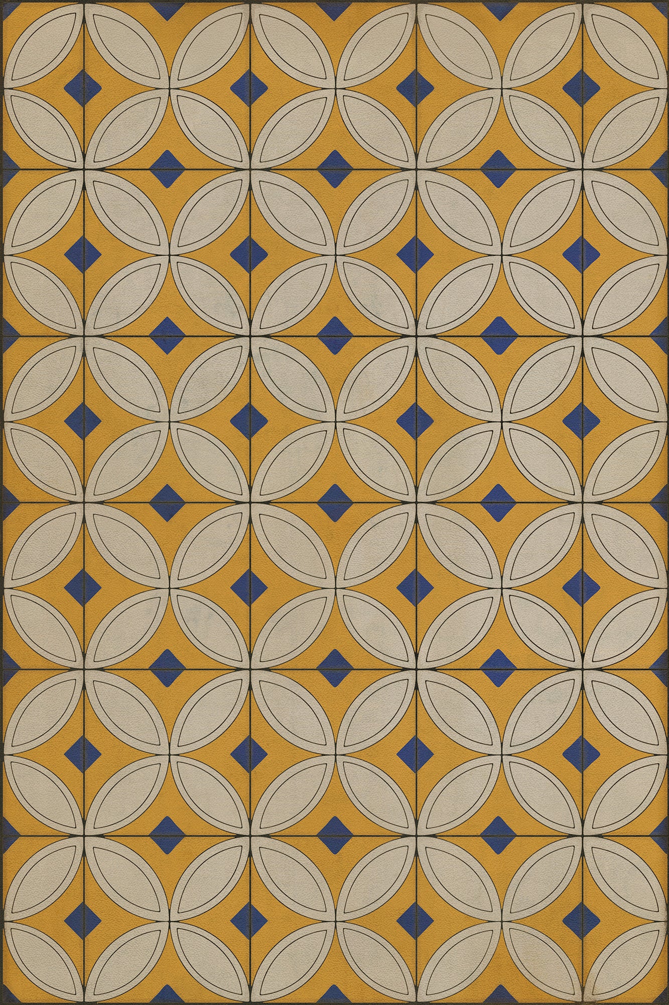 Vintage Vinyl Rug - Pattern 70 - While the Light Shines On