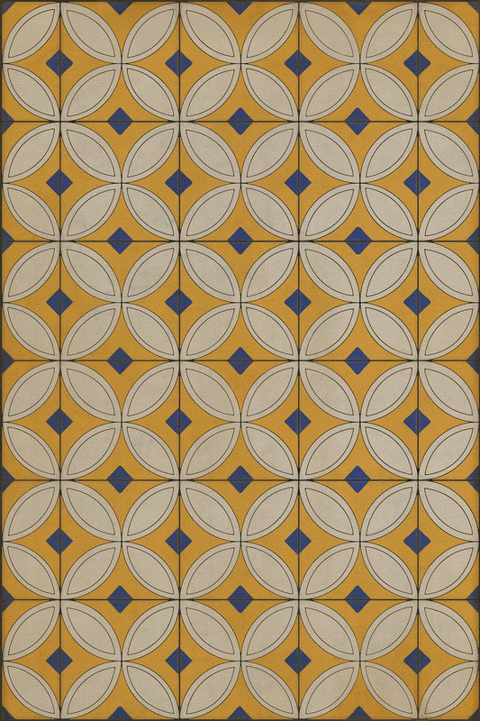 Vintage Vinyl Rug - Pattern 70 - While the Light Shines On