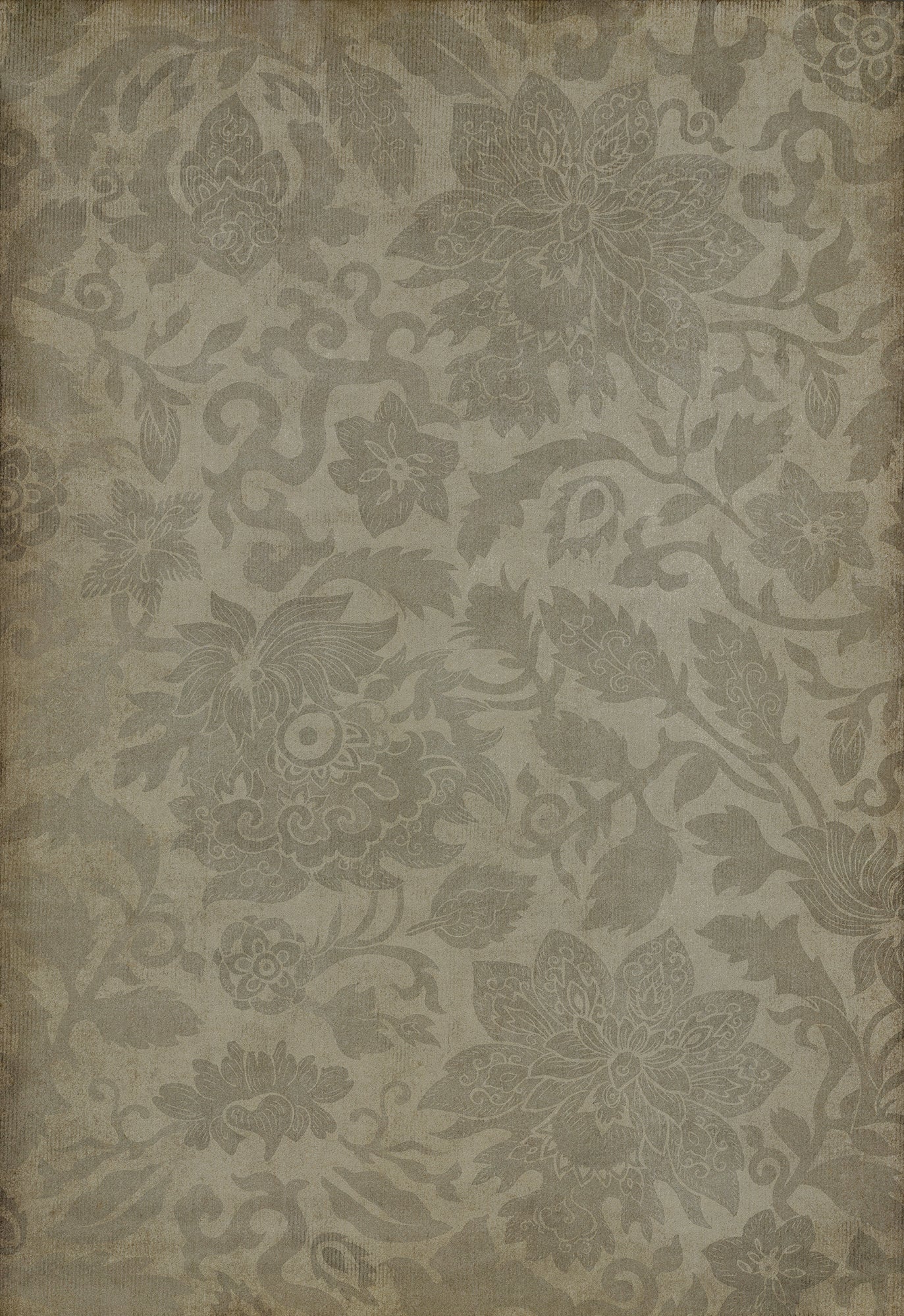 Vintage Vinyl Rug - Pattern 71 - East China Sea