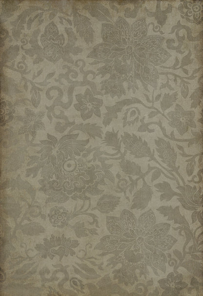 Vintage Vinyl Rug - Pattern 71 - East China Sea