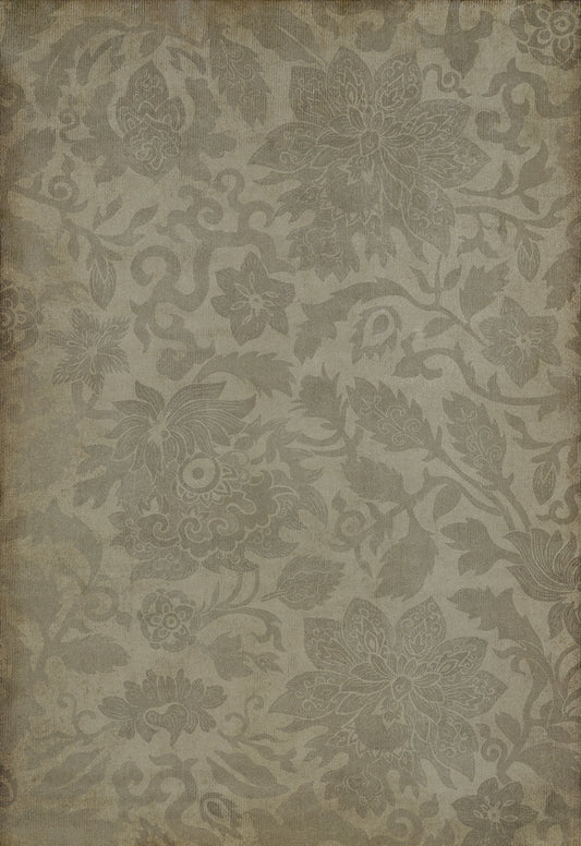 Vintage Vinyl Rug - Pattern 71 - East China Sea
