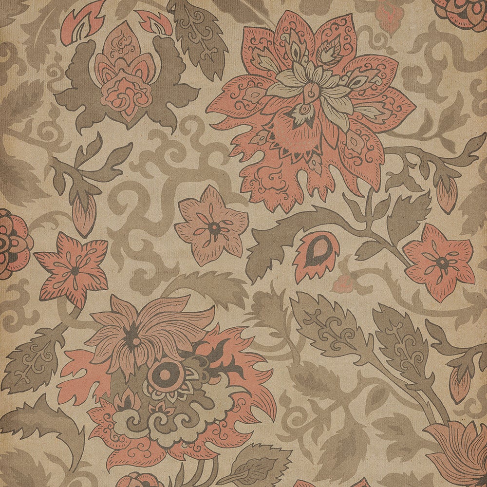 Vintage Vinyl Rug - Pattern 71 - Kyoto