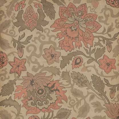 Vintage Vinyl Rug - Pattern 71 - Kyoto