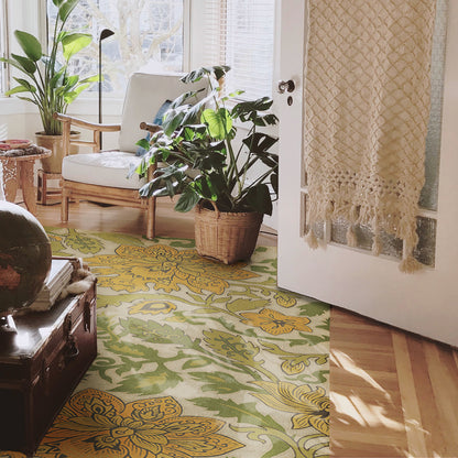 Vintage Vinyl Rug - Pattern 71 - Mt Fuji