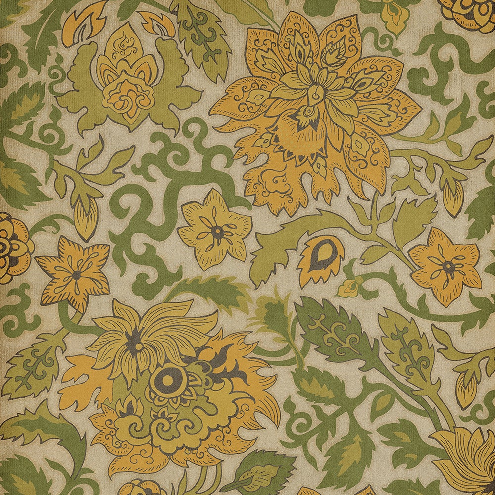 Vintage Vinyl Rug - Pattern 71 - Mt Fuji