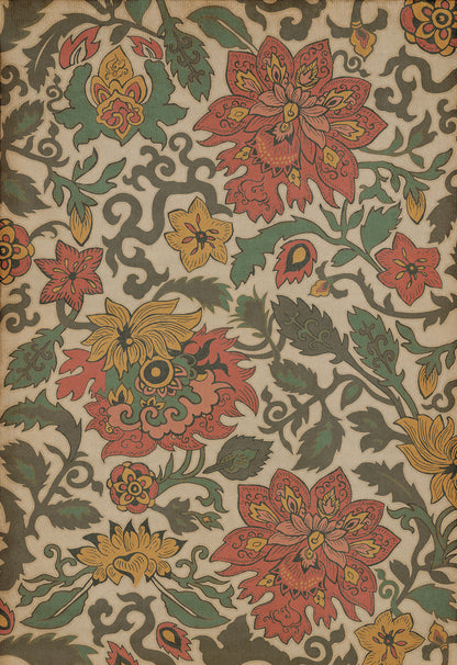 Vintage Vinyl Rug - Pattern 71 - Pacific Ring of Fire