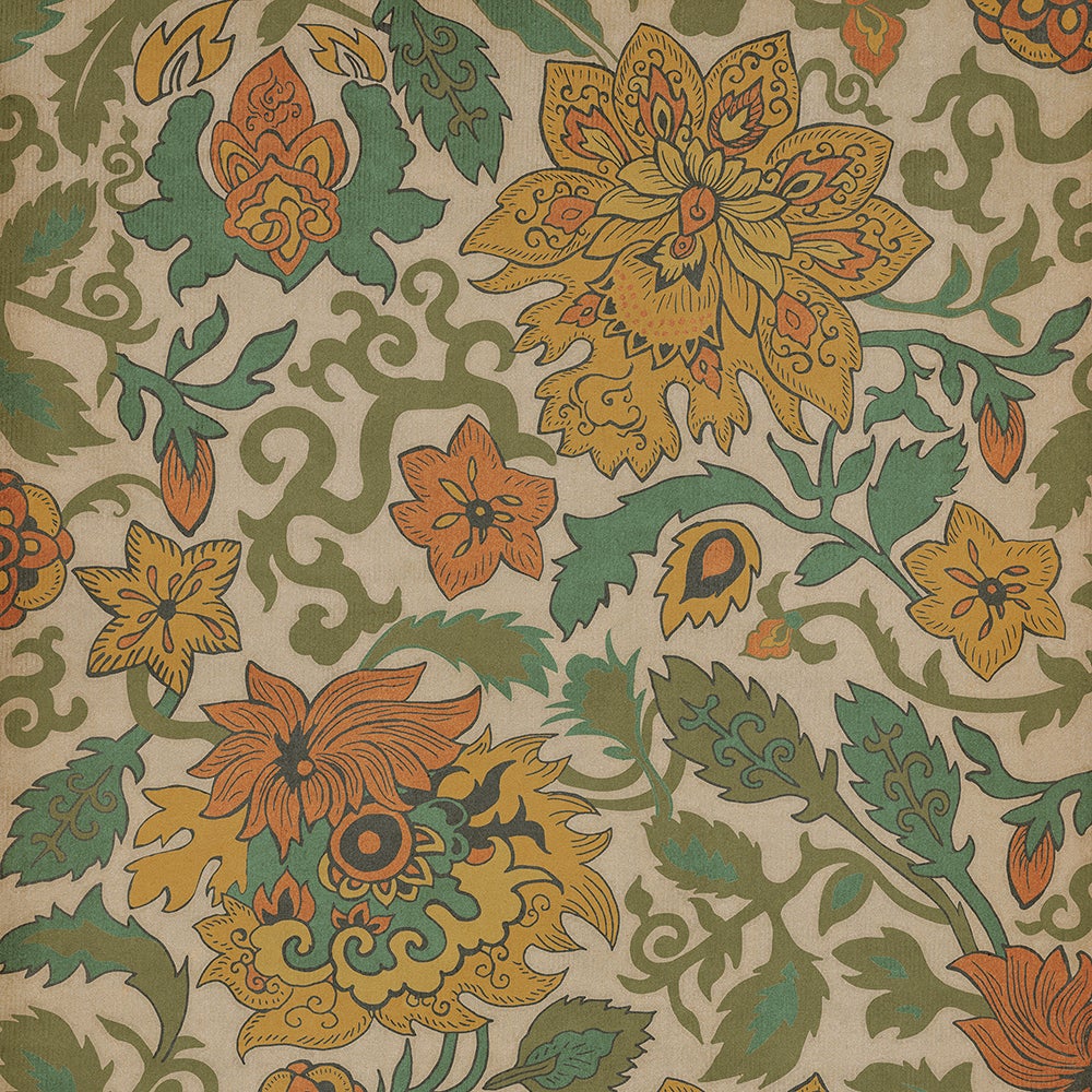 Vintage Vinyl Rug - Pattern 71 - Tokyo