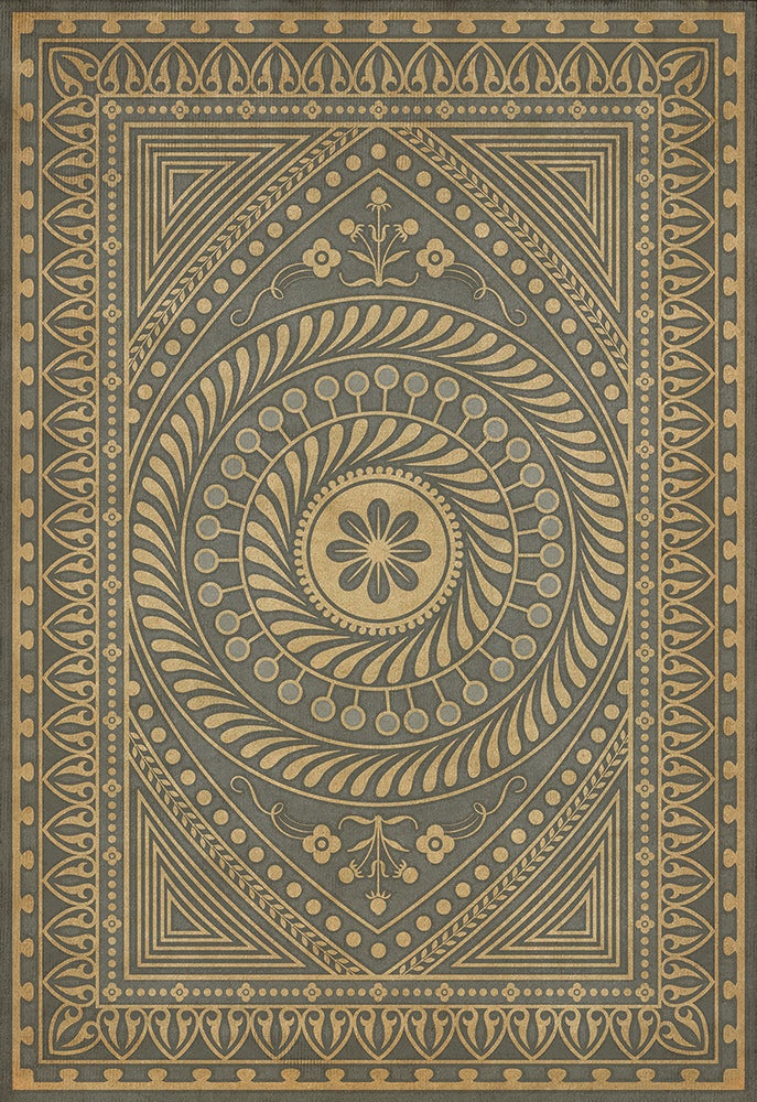 Vintage Vinyl Rug - Pattern 75 - Consult the Wise