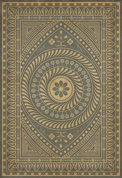 Vintage Vinyl Rug - Pattern 75 - Consult the Wise