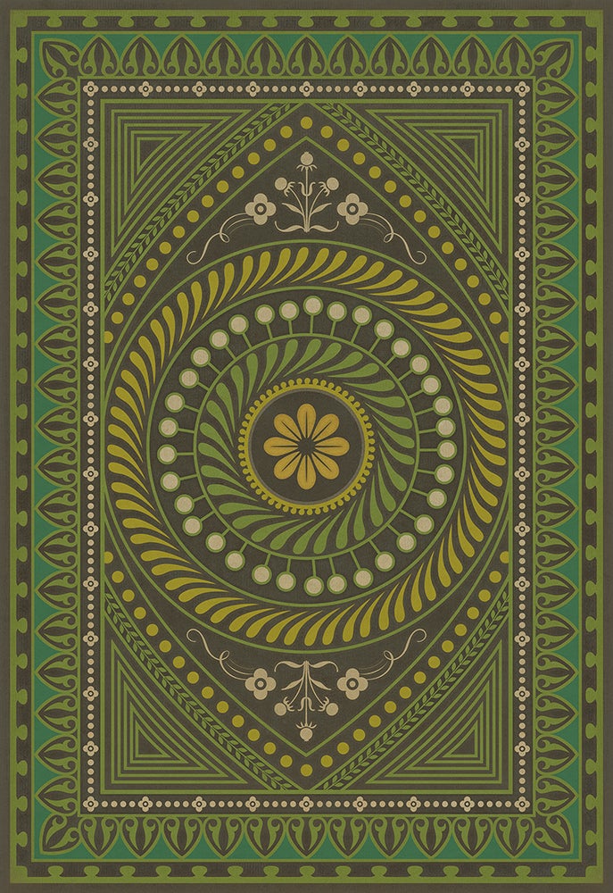 Vintage Vinyl Rug - Pattern 75 - Do Not Trust Wealth