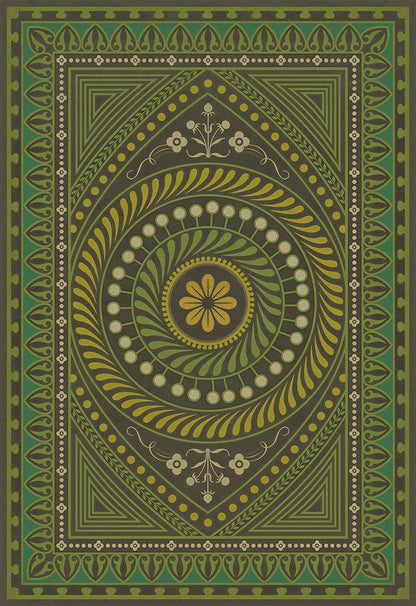 Vintage Vinyl Rug - Pattern 75 - Do Not Trust Wealth