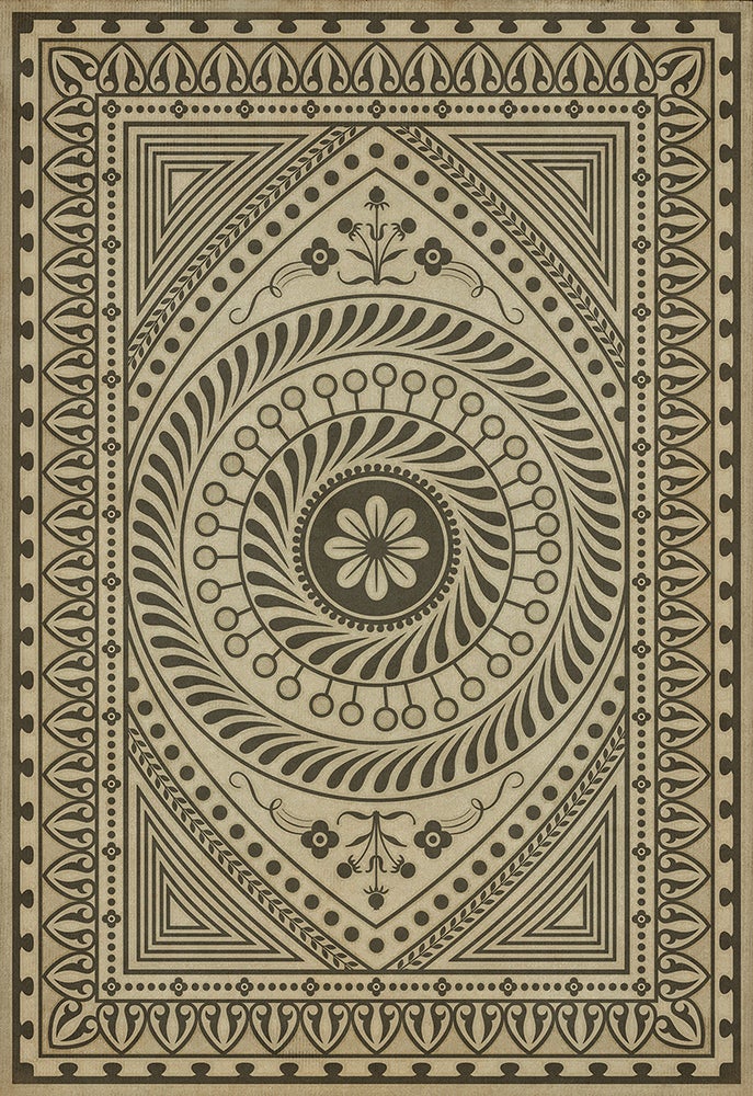 Vintage Vinyl Rug - Pattern 75 - Know Thyself