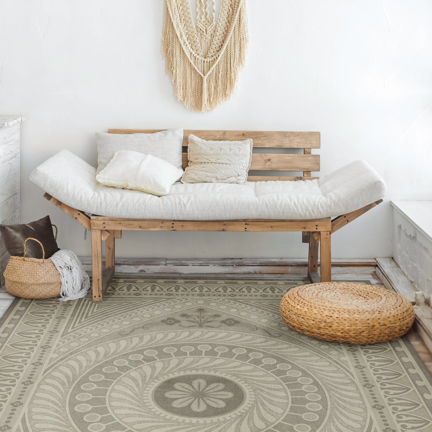 Vintage Vinyl Rug - Pattern 75 - Practice What is Just