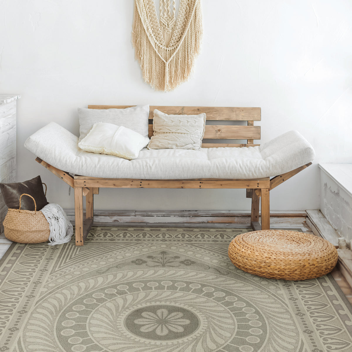 Vintage Vinyl Rug - Pattern 75 - Practice What is Just