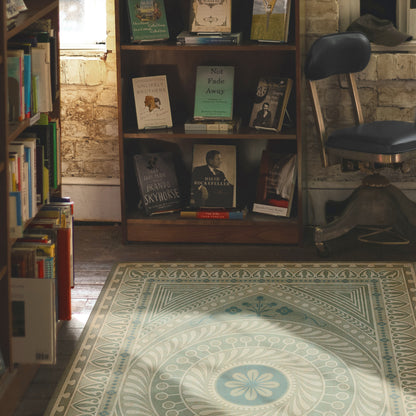 Vintage Vinyl Rug - Pattern 75 - Think as a Mortal