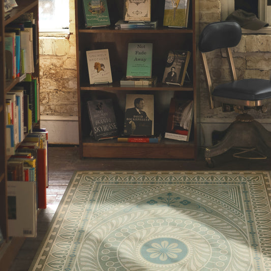 Vintage Vinyl Rug - Pattern 75 - Think as a Mortal
