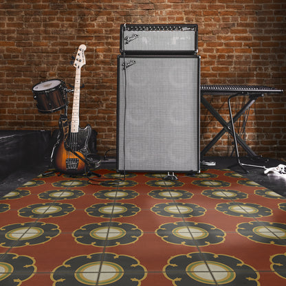 Vintage Vinyl Rug - Pattern 78 - Cabaret