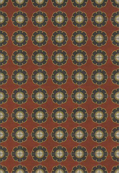 Vintage Vinyl Rug - Pattern 78 - Cabaret