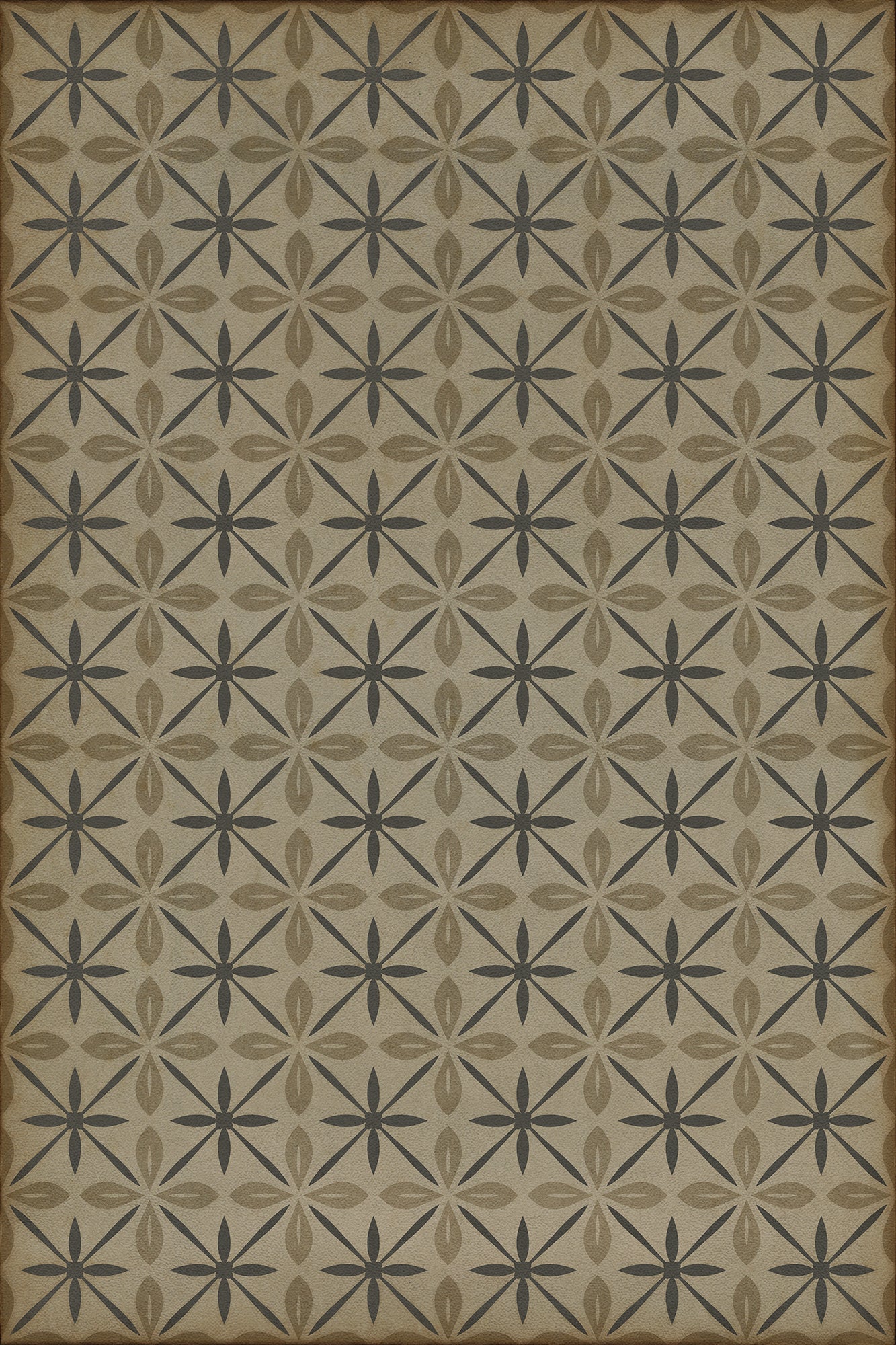 Vintage Vinyl Rug - Pattern 81 - Dining Car