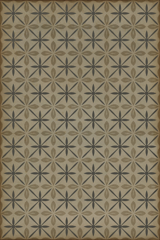 Vintage Vinyl Rug - Pattern 81 - Dining Car