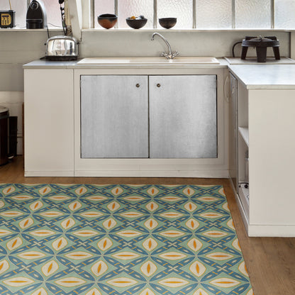 Vintage Vinyl Rug - Pattern 82 - Darling