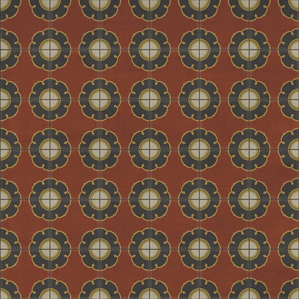 Vintage Vinyl Rug - Pattern 78 - Cabaret