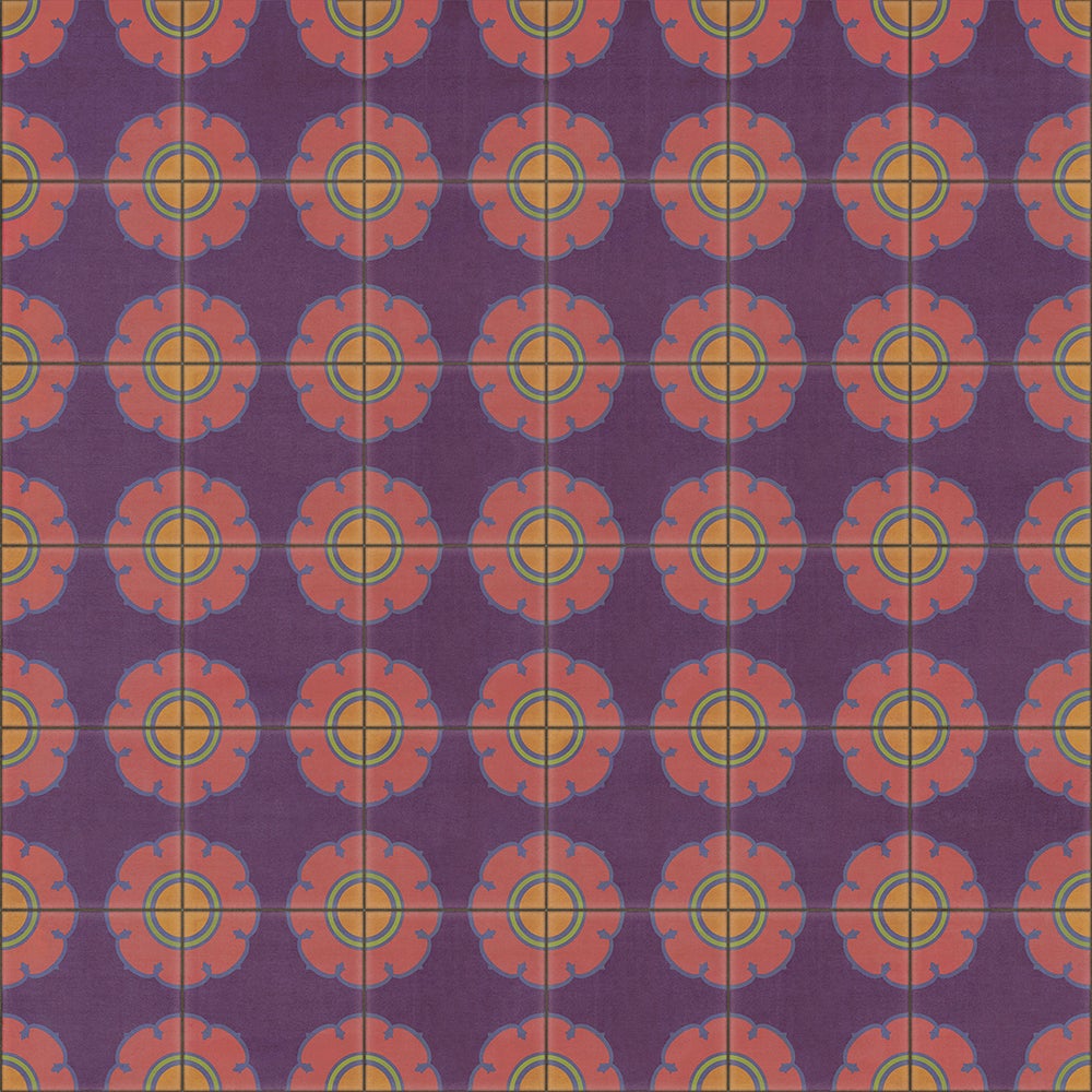Vintage Vinyl Rug - Pattern 78 - Tutti Frutti