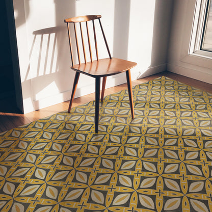 Vintage Vinyl Rug - Pattern 82 - Canary Robb
