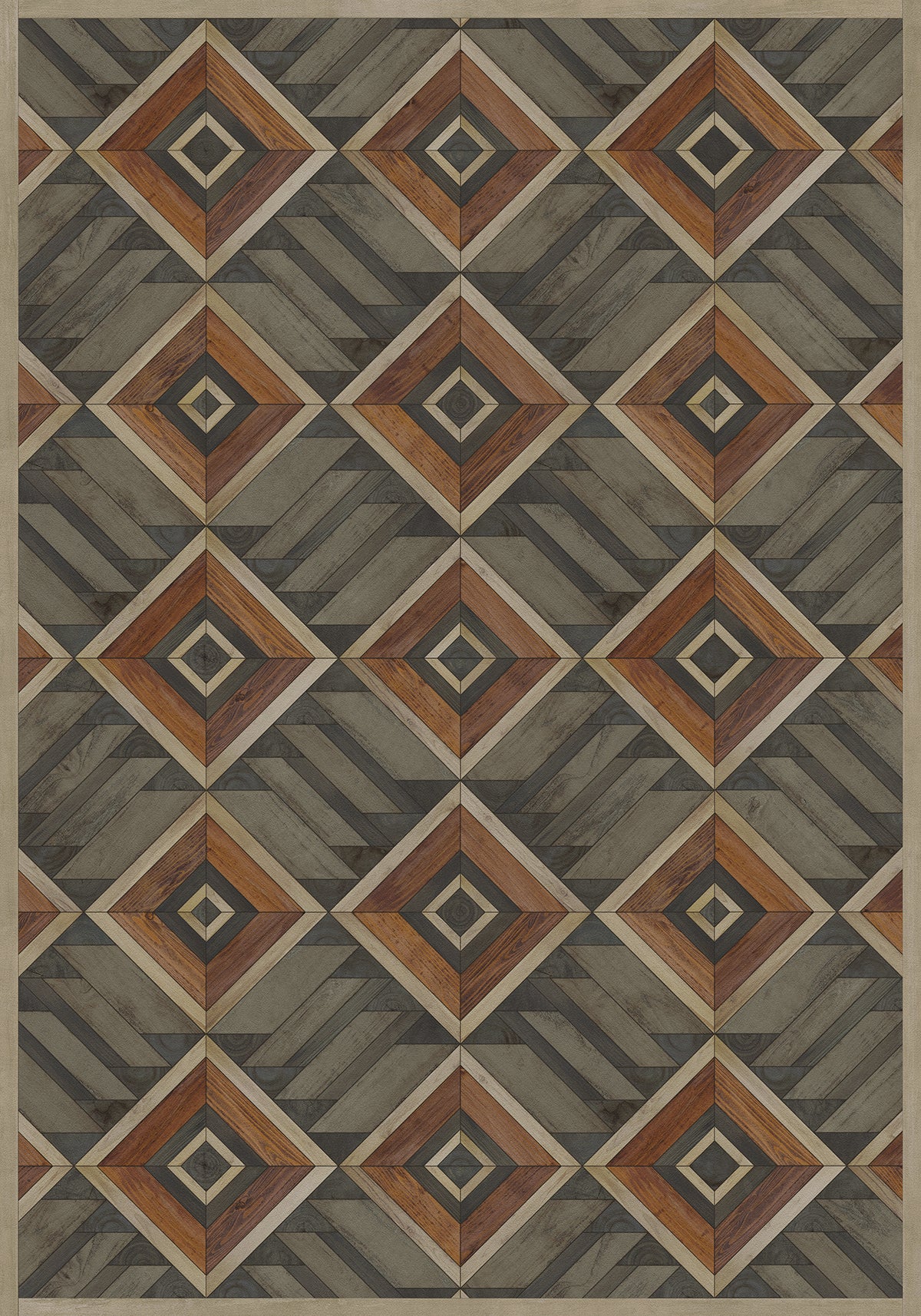 Vintage Vinyl Rug - Yukon - Cassiar