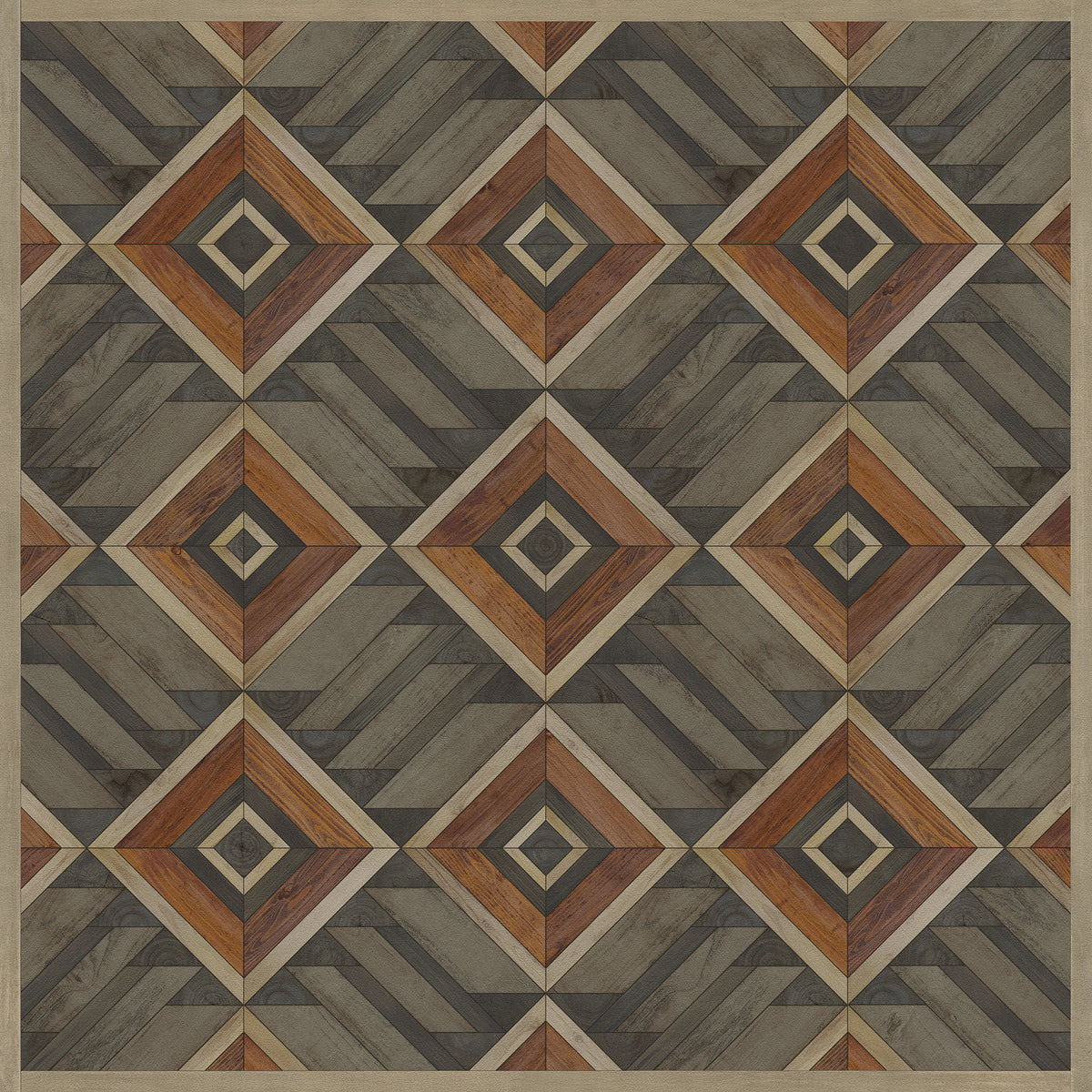 Vintage Vinyl Rug - Yukon - Cassiar