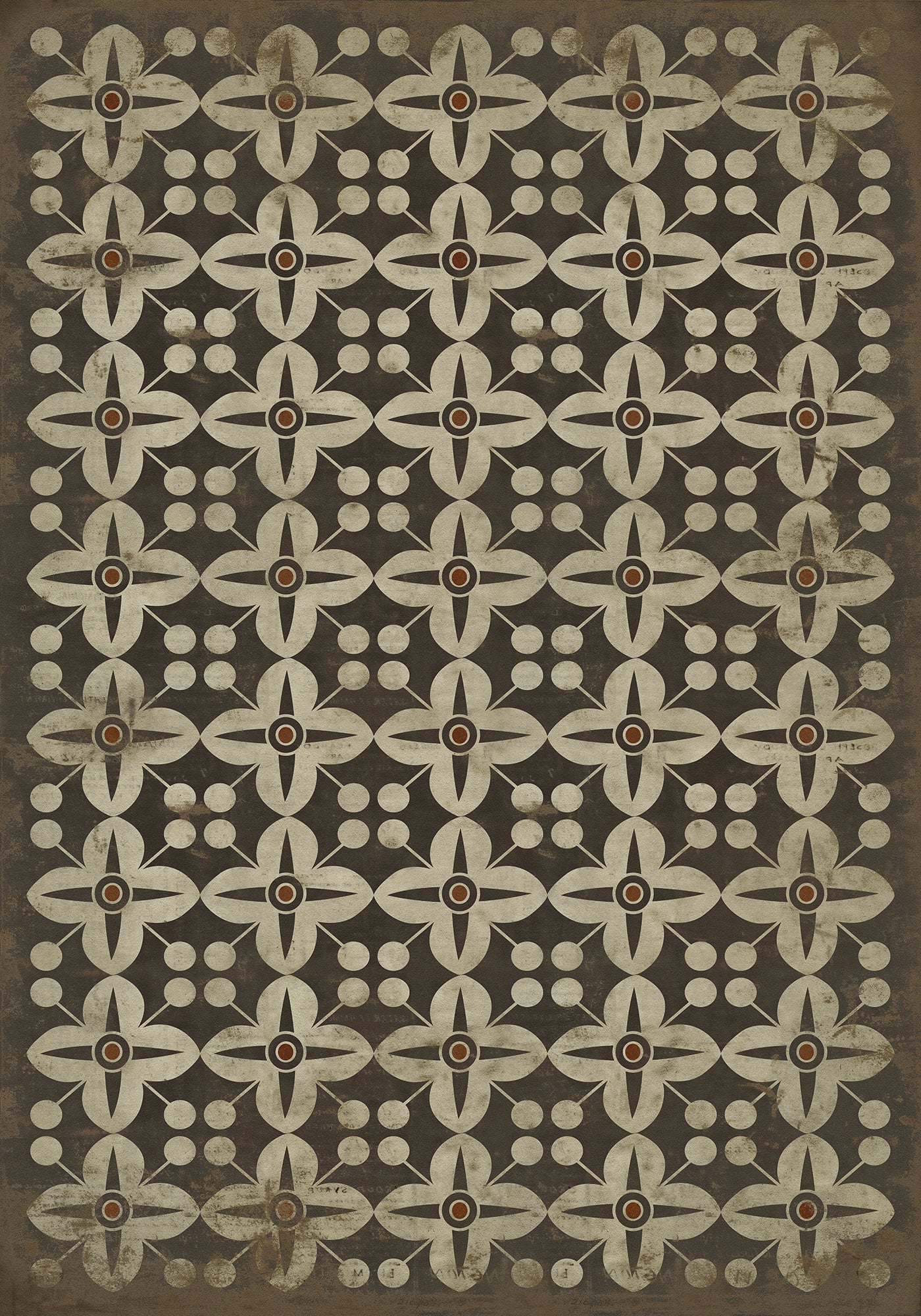 Vintage Vinyl Rug - Pattern 3 - Oz