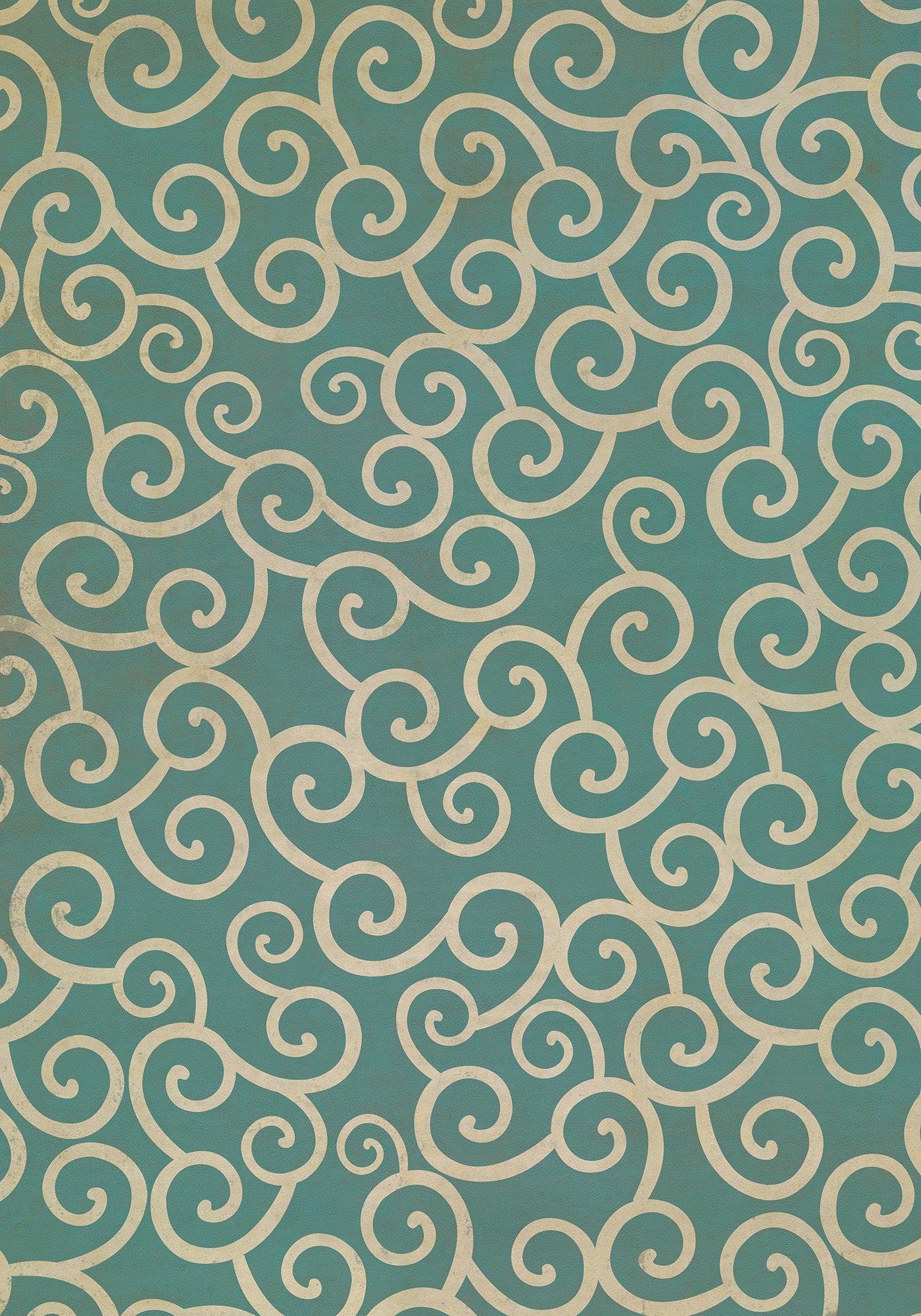 Vintage Vinyl Rug - Pattern 4 - 20,000 Leagues