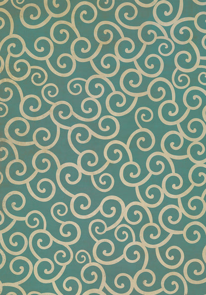 Vintage Vinyl Rug - Pattern 4 - 20,000 Leagues
