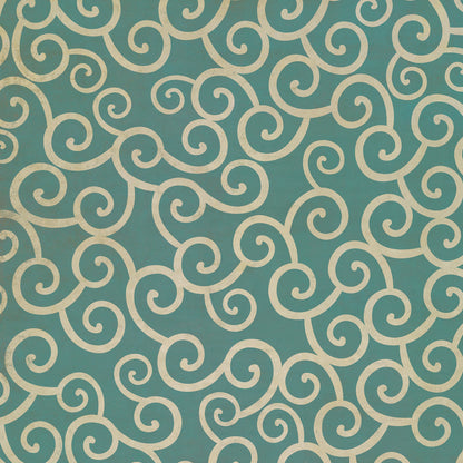 Vintage Vinyl Rug - Pattern 4 - 20,000 Leagues