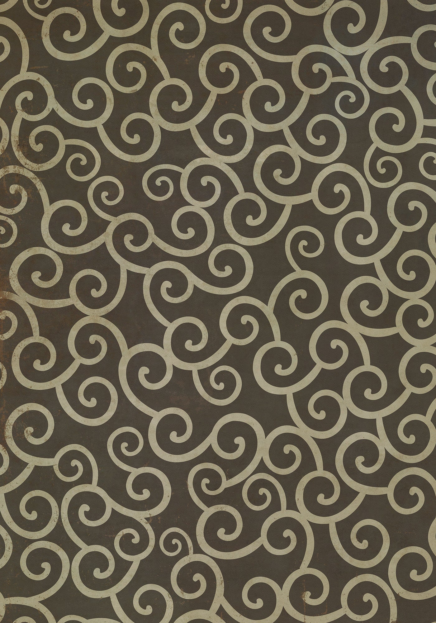 Vintage Vinyl Rug - Pattern 4 - It was a Dark and Stormy Night