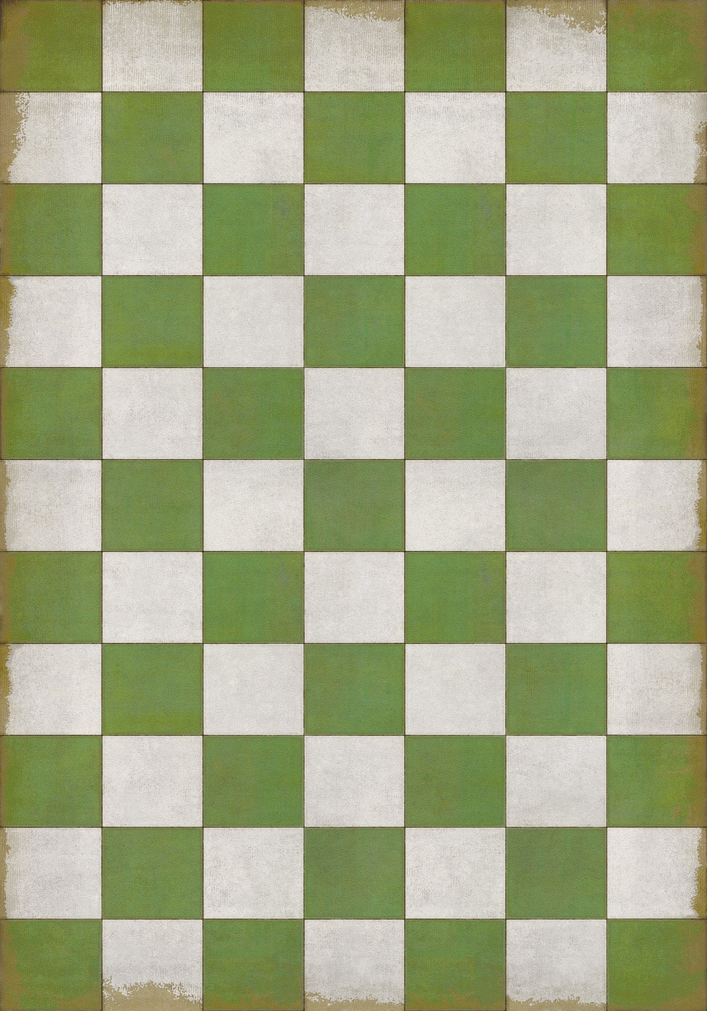 Vintage Vinyl Rug - Pattern 7 - Check Please