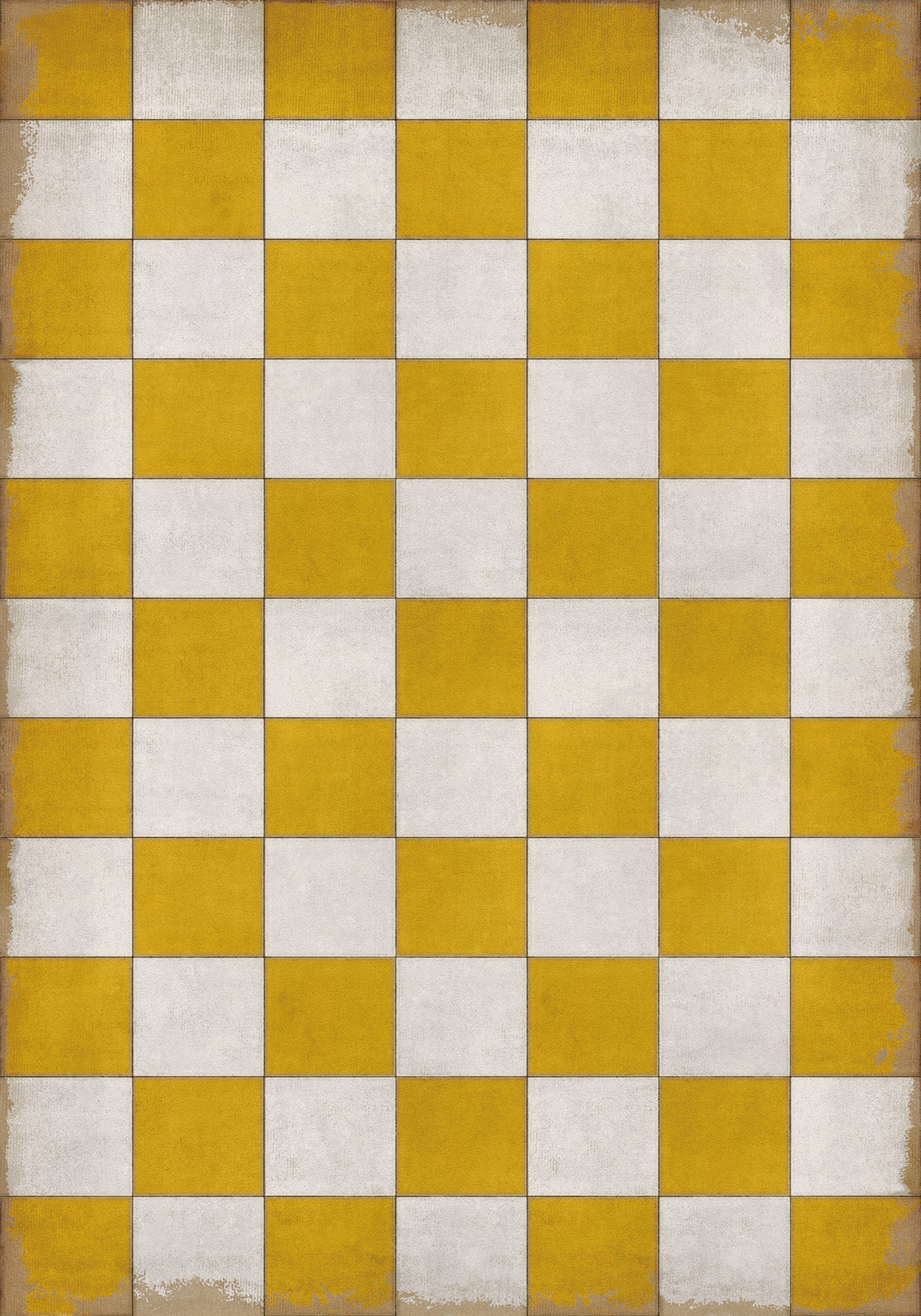 Vintage Vinyl Rug - Pattern 7 - Check Yourself