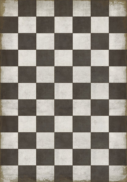 Vintage Vinyl Rug - Pattern 7 - Checkered Past