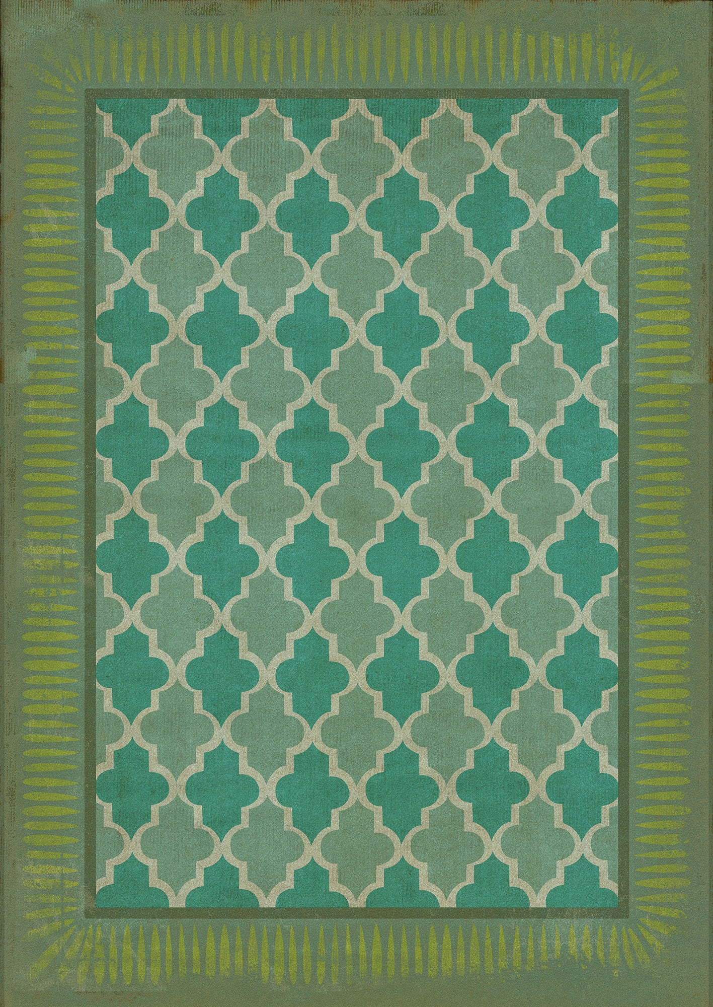 Vintage Vinyl Rug - Pattern 10 - Aladdin