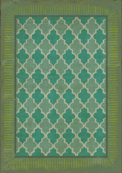Vintage Vinyl Rug - Pattern 10 - Aladdin