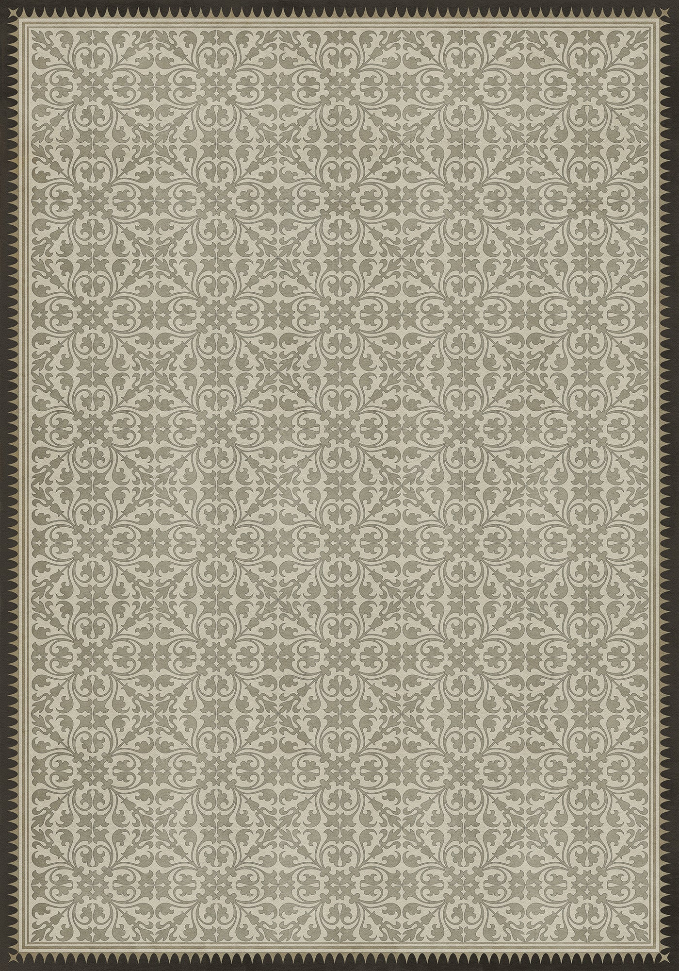 Vintage Vinyl Rug - Pattern 21 - the White Knight