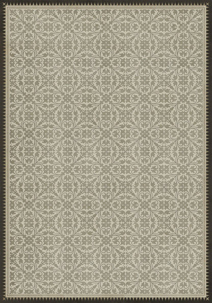 Vintage Vinyl Rug - Pattern 21 - the White Knight
