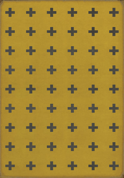 Vintage Vinyl Rug - Pattern 24 - Crete