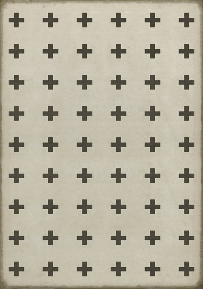 Vintage Vinyl Rug - Pattern 24 - Ithaca
