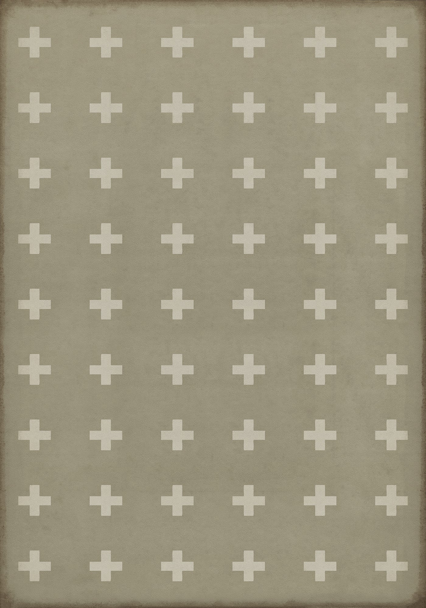 Vintage Vinyl Rug - Pattern 24 - Kalamos