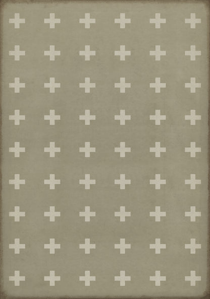 Vintage Vinyl Rug - Pattern 24 - Kalamos