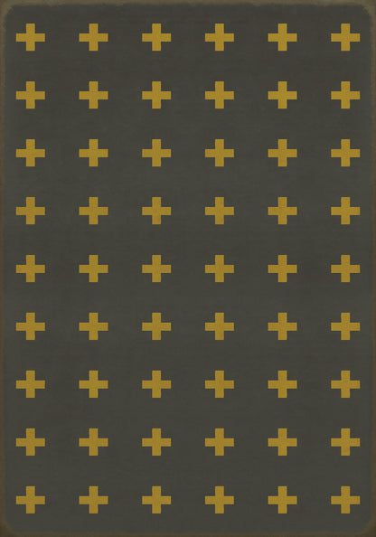 Vintage Vinyl Rug - Pattern 24 - Samos