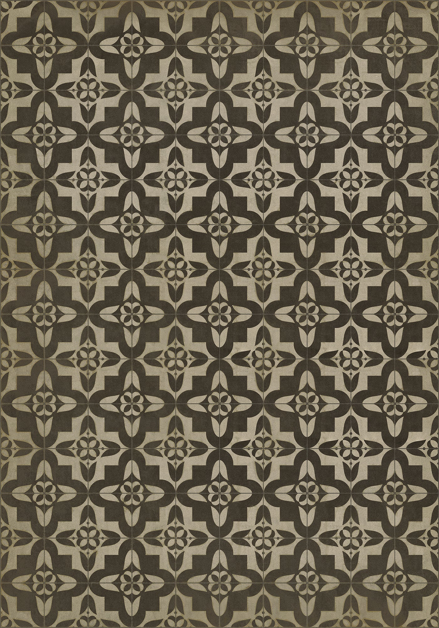 Vintage Vinyl Rug - Pattern 33 - Boggled